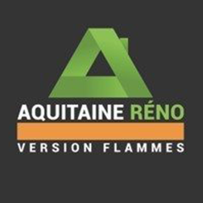 Logo AQUITAINE RENO Version Flammes - Adhérent Territoire d'Entrepreneurs club Bègles