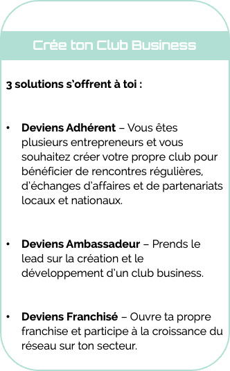 Crée ton Club Business Territoire d'Entrepreneurs